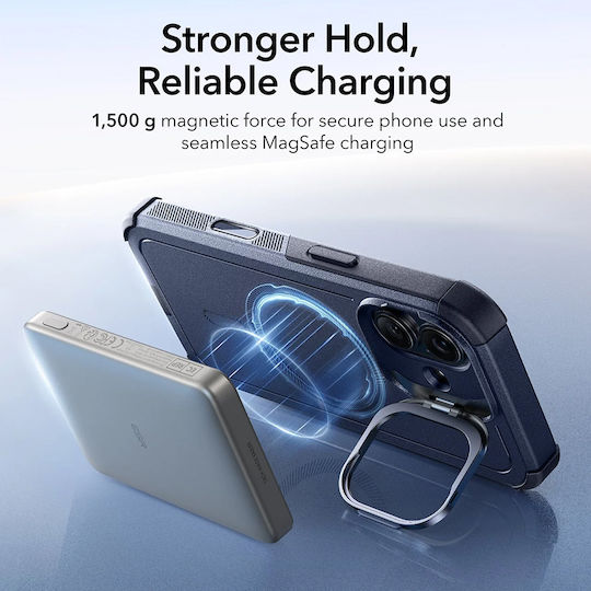 ESR Cyber Umschlag Rückseite Silikon Blau (iPhone 17)