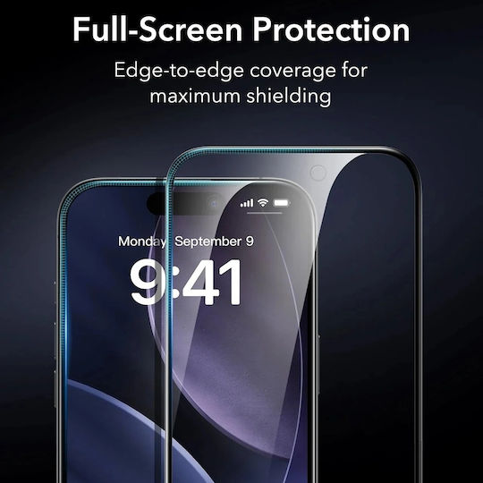 ESR Armorite Privatsphäre Displayschutzfolie 3Stück Schwarz (iPhone 17 Pro Max / iPhone 17 Pro / iPhone 16 Pro Max)