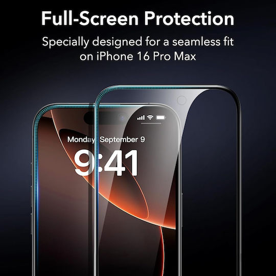 ESR Black Gehärtetes Glas 3Stück (iPhone 17 / 17 Pro / 16 Pro)