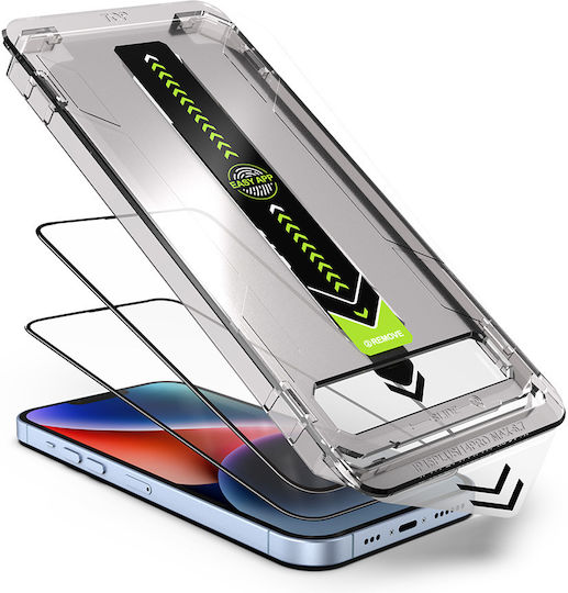 Techsuit Tempered Glass 2τμχ Μαύρο (iPhone 12 Pro Max)