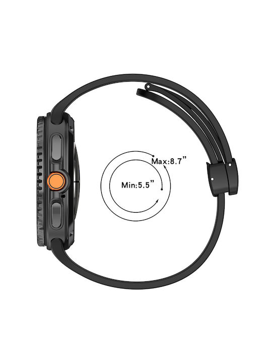 Techsuit Armband Silikon Marineblau (Samsung Galaxy Watch8, Watch8 Classic)