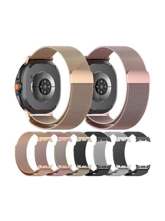 Techsuit Λουράκι Ανοξείδωτο Ατσάλι Ασημί (Samsung Galaxy Watch8, Watch8 Classic)