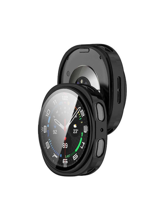 Techsuit Defense360 Pro in Schwarz Farbe für Galaxy Watch8 44mm