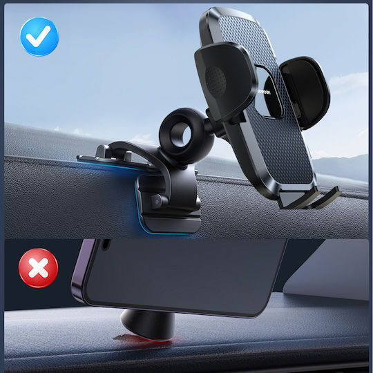 Joyroom JR-ZS259 Car Mobile Mount 4.7" - 7" with Adjustable Hooks Black