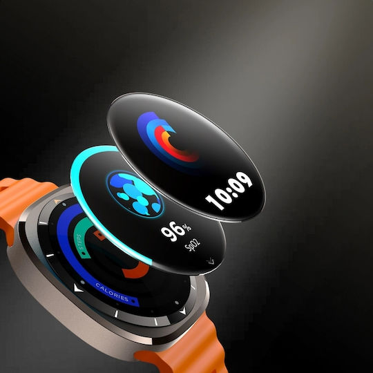 Joyroom Venture Series JR-FV2 Sport 47mm Smartwatch με Παλμογράφο (Πορτοκαλί)