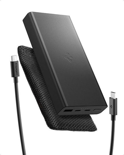 Spigen EA3020 Power Bank 20000mAh 30W with USB-A Port and USB-C Port Black