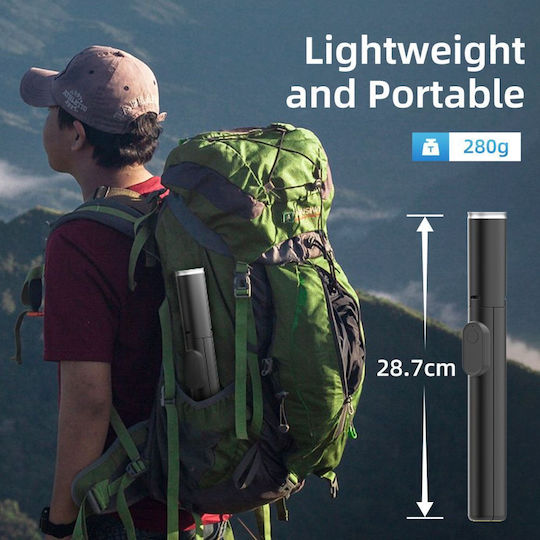 Tech-Protect L09s Selfie Stick Cell Phone Tripod Bluetooth Black