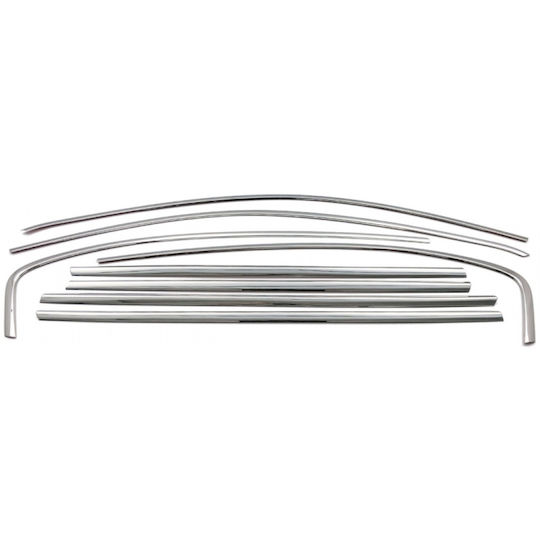 S-dizayn Αυτοκόλλητα Trim Μαρκε Παραθύρων για Fiat Tipo 4D 2015 8τμχ