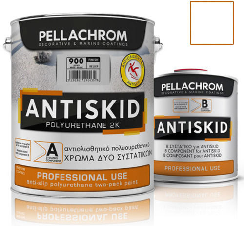 Pellachrom Antiskid A+B Anti-Slip Polyurethane Two-Component White Paint 750ml 0.75lt White