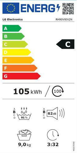 LG RH90V9JV2N Wäschetrockner 9kg mit Wärmepumpe