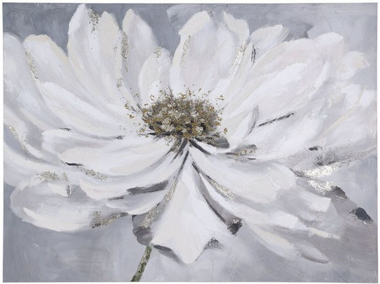 Canvas Painting White-Blue-Gold Flower Hand Painting Alaminos 423052 Eglo 423052