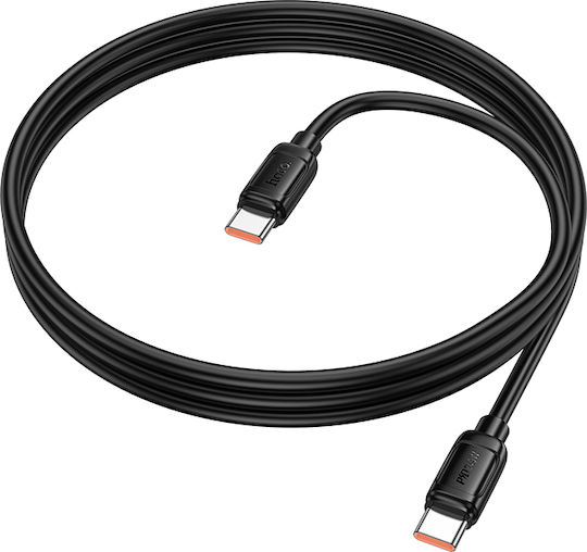 Hoco X115 Surpass USB 2.0 Cable USB-C Male - USB-C 240W PD Black 1m 46800-OC