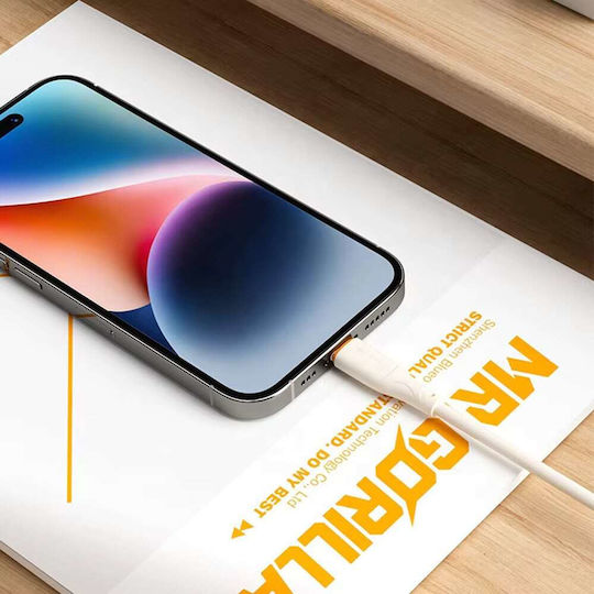 Blueo USB-C to Lightning Cable 20W Πορτοκαλί 1.5m