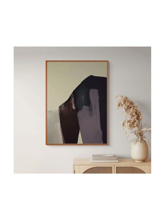 Πίνακας Ζωγραφικής Καμβά Beige Blue World 20x30 Cm