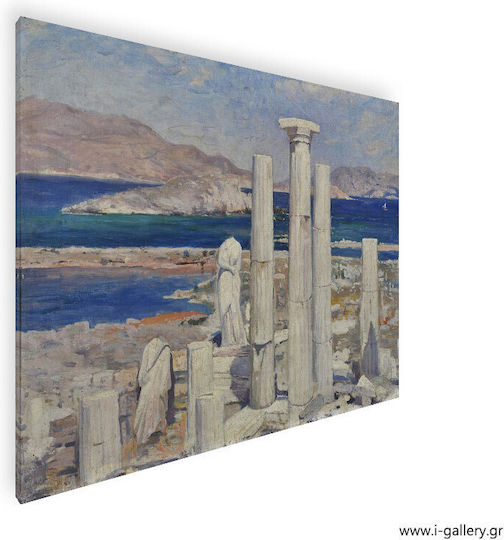 Panou Pictură Pânză Delos Nicolae Iarnă 100x70 Cm