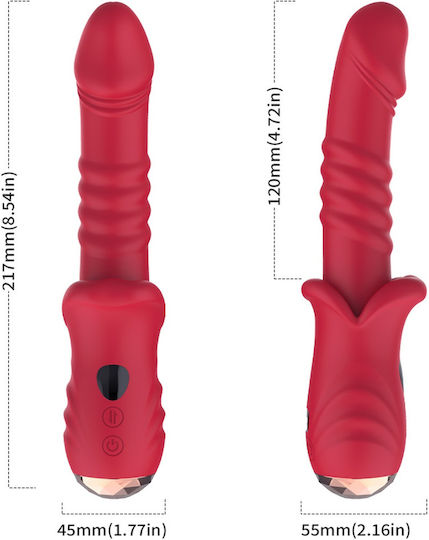 Kinksters Δονητής G-Spot 21.8cm Κόκκινος