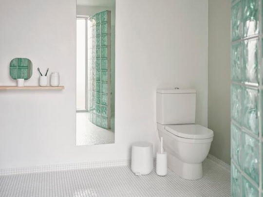 Zone Denmark Tabletop Makeup Mirror Cement Base 20x6x26.5 Time White