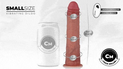 Cock Miller Realistic Vibrator With Remote Control 19.5cm Flesh