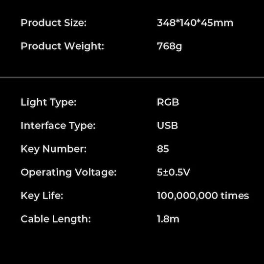Havit KB904L Gaming Tastatur mit RGB-Beleuchtung (Englisch US) Black/Green