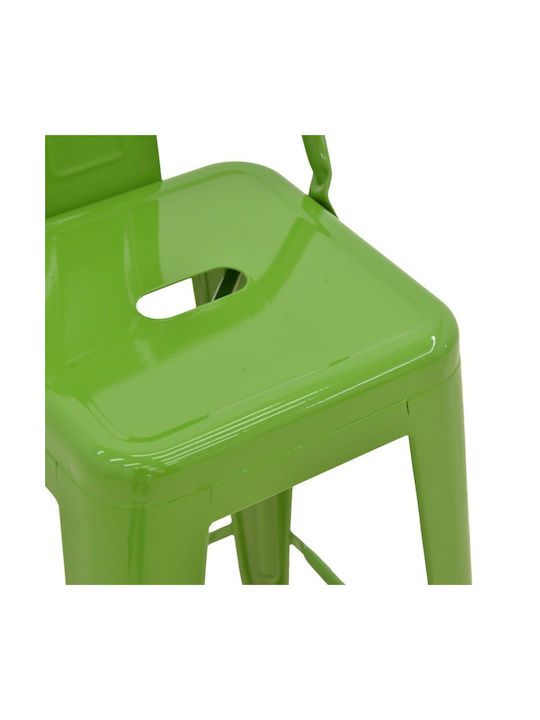 Stool Bar with Backrest Metallic Utopia Utopia Green Shade 42x42x86cm