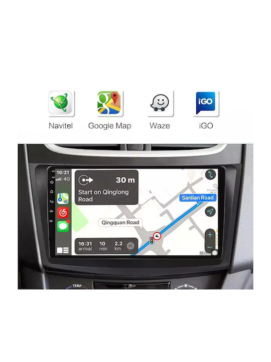 Auto-Audiosystem für Hyundai i20 2008-2012 (Bluetooth/USB/WiFi/GPS/Apple-Carplay/Android-Auto) mit Touchscreen 9"