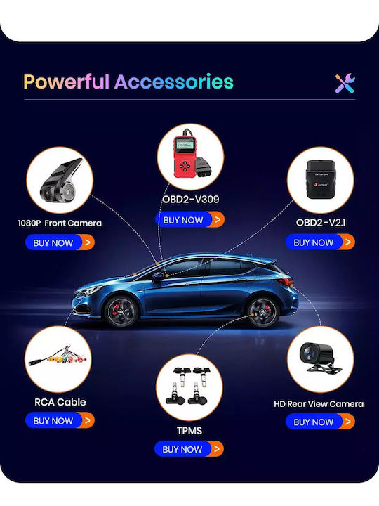 Auto-Audiosystem für Hyundai i20 2008-2012 (Bluetooth/USB/WiFi/GPS/Apple-Carplay/Android-Auto) mit Touchscreen 9"