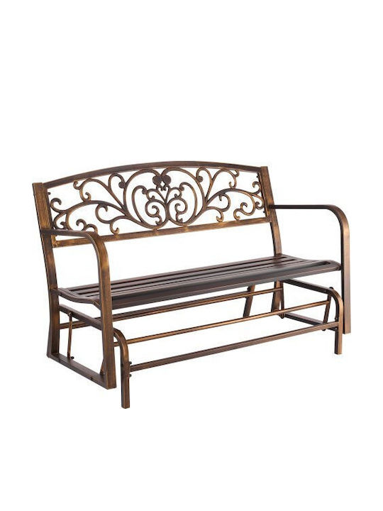 Outdoor-Sofa & Bank Metallisch Bronze 127x69x85cm