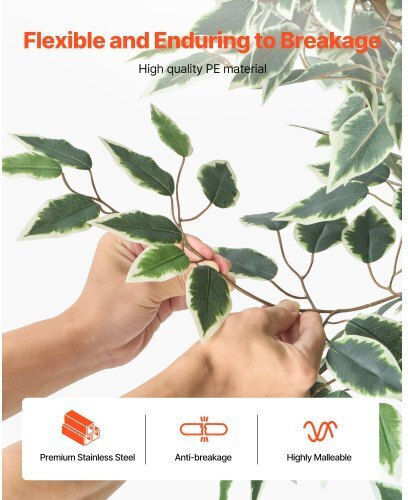 Изкуствено растение в саксия Ficus Lyrata Green 180см Vevor