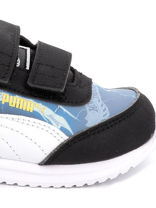 R78 Kids Sneakers with Hoop & Loop Closure Light Blue