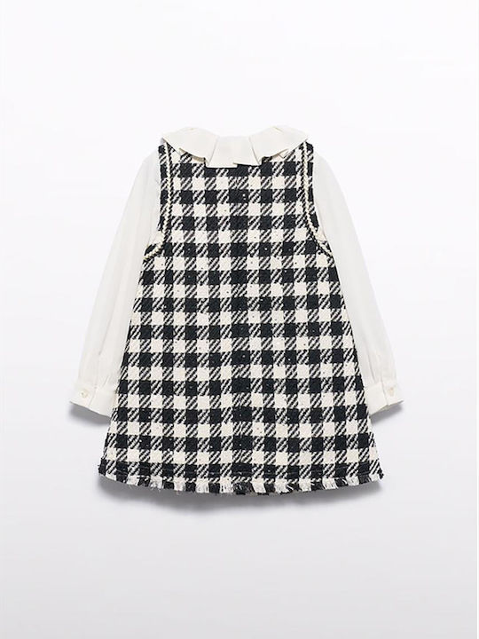 Children's Dress Long Sleeve Knitted Black
