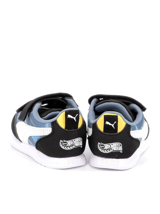 R78 Kids Sneakers with Hoop & Loop Closure Light Blue