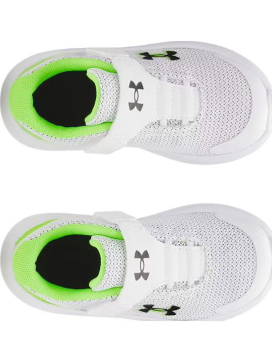 Surge 4 Ac Kids Sports Shoes Running with Hoop & Loop Closure White
