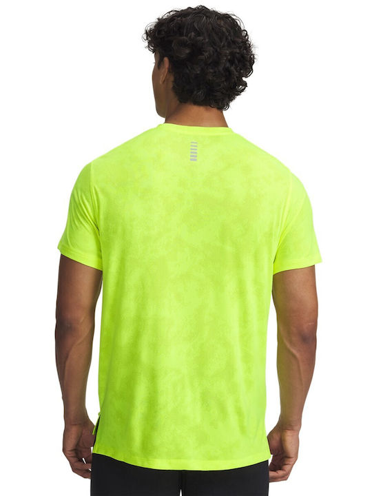 Ua Launch Camo T-shirt Κίτρινο