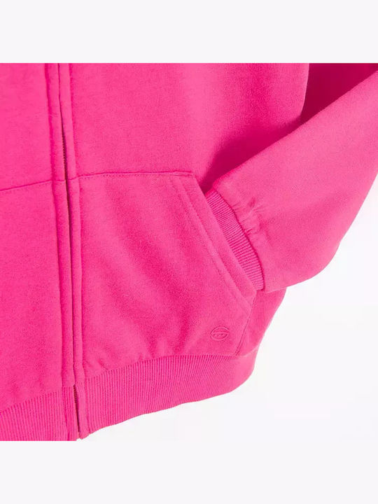 Kids Cardigan Cotton with Hood Fuchsia, Pink