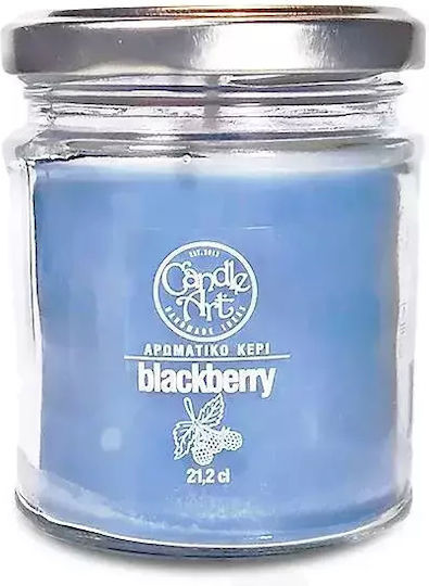Candle n'Art Αρωματικό Κερί σε Βάζο με Άρωμα Mε Aιθέρια Έλαια Βατόμουρου 212gr