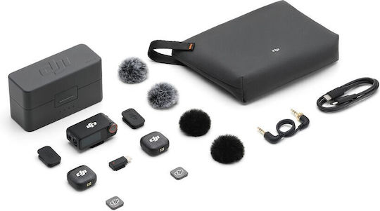 DJI Mic 3 (2 TX + 1 RX + Charging Case) Seturi Wireless Δυναμικό