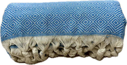 Bangs Light Blue Beach Towels with Fringes 180x85cm