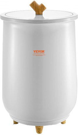 Vevor 20l Towel Warmer Bucket Led Light Timer Temperature Setting Gray
