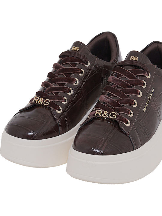 Adidași Pentru Femei Maro Croco Maro Bronz