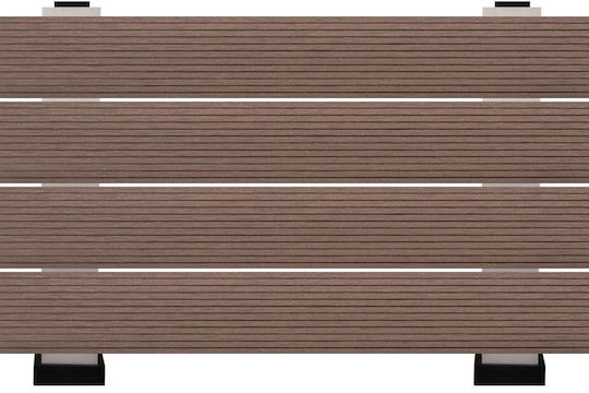 Mega Bazaar Deck Περίφραξης Κήπου από WPC 360x2x12εκ. Καφέ