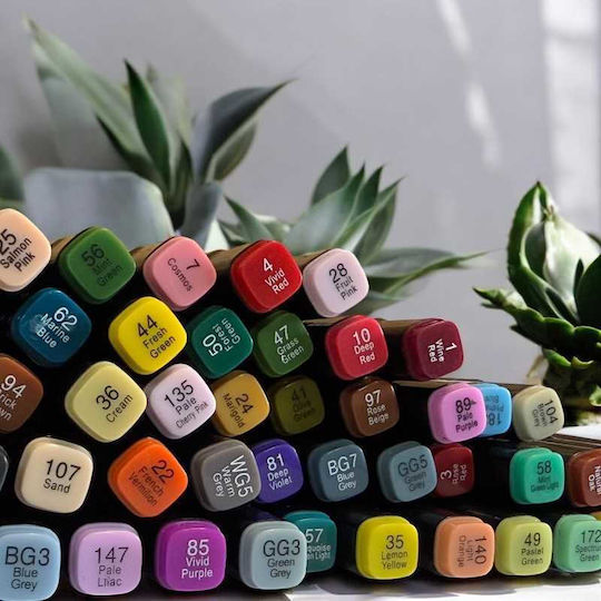 Μαρκαδόροι Assorted Colors 1.5mm Σετ 80τμχ