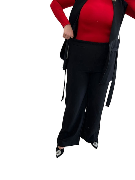 Women's Black Set with Pants with Elastic