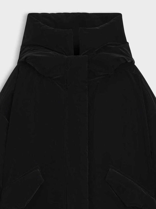 Florita3 Women's Short Lifestyle Jacket Waterproof for Winter Black