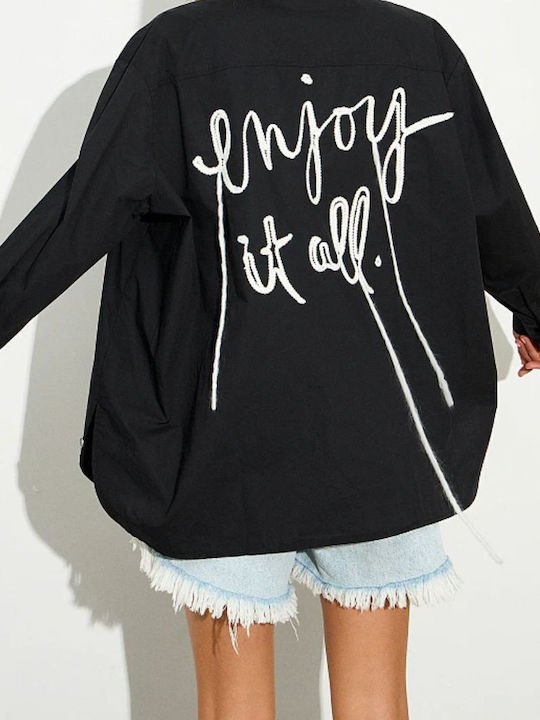 Women's Long Sleeve Shirt Black