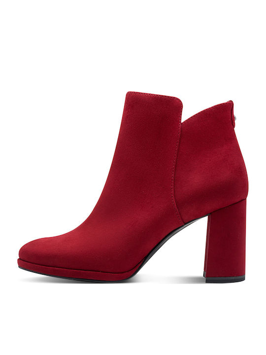 Tamaris Women's Ankle Boots with High Heel Red 1-25362-45-500