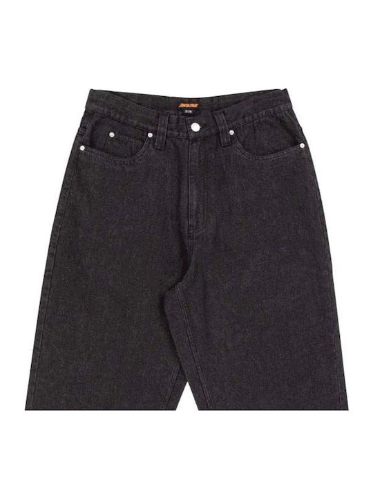 Ανδρικό Παντελόνι Τζιν με Loose Baggy Εφαρμογή Μαύρο
