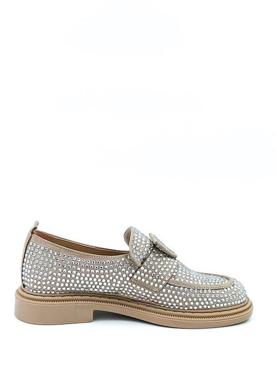 Дамски Loafers в Бежов Цвят
