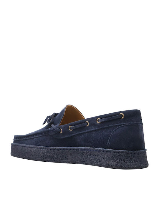 Suede Ανδρικά Loafers σε Μπλε Χρώμα