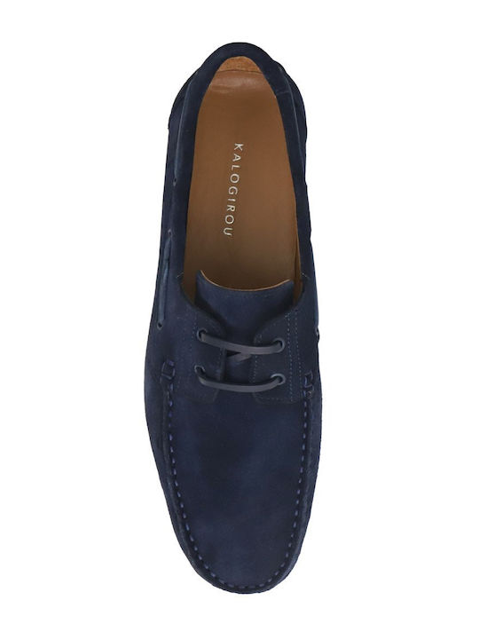 Men's Suede Loafers Blue