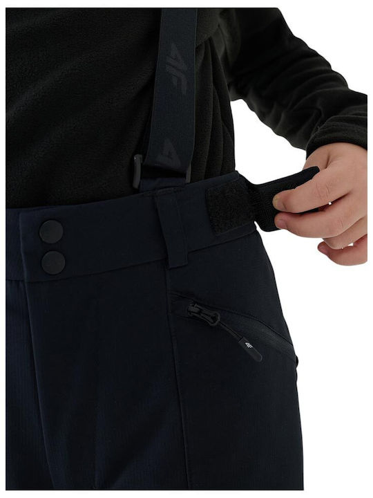 4F 4FJWAW25TFTRM0953-20S Kids Trousers for Ski & Snowboard Black